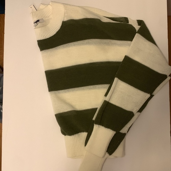 NWT Madewell cropped knot striped cropped sweater - Picture 4 of 6